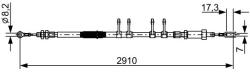 Bosch Cablu, frana de parcare BOSCH 1 987 482 447 (1 987 482 447) - automobilus