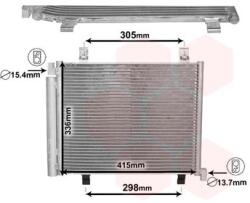 VAN WEZEL Condensator, climatizare VAN WEZEL 58005327 (58005327)