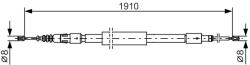 Bosch Cablu, frana de parcare BOSCH 1 987 482 318 (1 987 482 318)