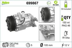VALEO Compresor, climatizare VALEO RE-GEN REMANUFACTURED 699867 (699867)