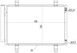 MTR Condensator, climatizare MTR 13054671 (13054671) - automobilus