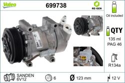 VALEO Compresor, climatizare VALEO RE-GEN REMANUFACTURED 699738 (699738)