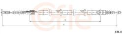 COFLE Cablu, frana de parcare COFLE 431.4 (431.4)