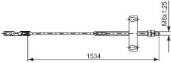 Bosch Cablu, frana de parcare BOSCH 1 987 482 195 (1 987 482 195)