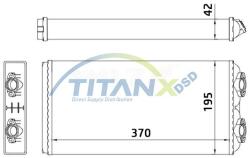 TITANX Schimbător de căldură, încălzire habitaclu TITANX HT139001 (HT139001)