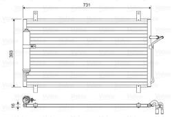 VALEO Condensator, climatizare VALEO 814496 (814496)