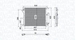 Magneti Marelli Condensator, climatizare MAGNETI MARELLI 350203799000 (350203799000) - automobilus