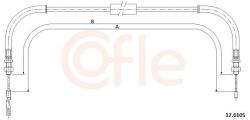 COFLE Cablu, frana de parcare COFLE 17.6105 (17.6105)
