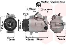 VAN WEZEL Compresor, climatizare VAN WEZEL 3000K568 (3000K568)