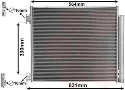 VAN WEZEL Condensator, climatizare VAN WEZEL 33005422 (33005422)