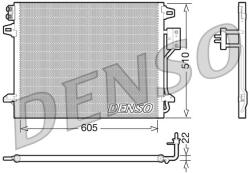 DENSO Condensator, climatizare DENSO DCN06006 (DCN06006)