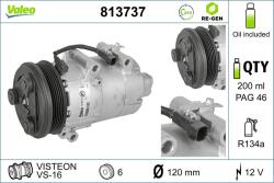 VALEO Compresor, climatizare VALEO RE-GEN REMANUFACTURED 813737 (813737)