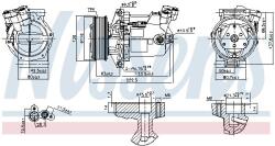 NISSENS Compresor, climatizare NISSENS ** FIRST FIT ** 890042 (890042)