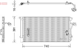 DENSO Condensator, climatizare DENSO DCN02027 (DCN02027)