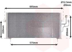 VAN WEZEL Condensator, climatizare VAN WEZEL 32005119 (32005119)