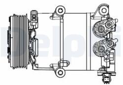 DELPHI Compresor, climatizare DELPHI CS20553 (CS20553)