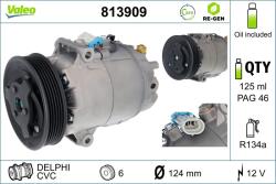 VALEO Compresor, climatizare VALEO RE-GEN REMANUFACTURED 813909 (813909)