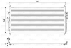 VALEO Condensator, climatizare VALEO 822583 (822583)