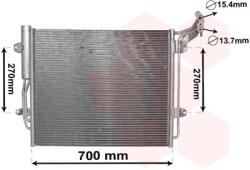 VAN WEZEL Condensator, climatizare VAN WEZEL 58005324 (58005324)