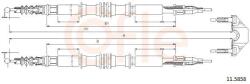 COFLE Cablu, frana de parcare COFLE 11.5858 (11.5858) - automobilus