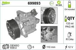 VALEO Compresor, climatizare VALEO RE-GEN REMANUFACTURED 699893 (699893)
