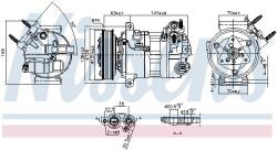 NISSENS Compresor, climatizare NISSENS ** FIRST FIT ** 890594 (890594)