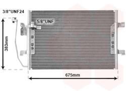 VAN WEZEL Condensator, climatizare VAN WEZEL 30005330 (30005330)