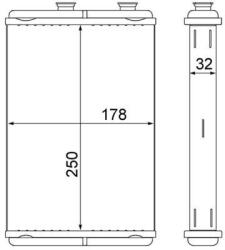 MAHLE Schimbător de căldură, încălzire habitaclu MAHLE BEHR AH 10 000S (AH 10 000S)