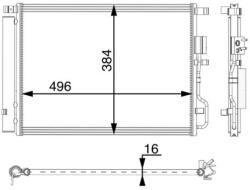 MAHLE Condensator, climatizare MAHLE BEHR *** PREMIUM LINE *** AC 62 000P (AC 62 000P)