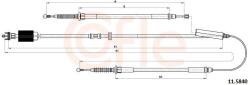 COFLE Cablu, frana de parcare COFLE 11.5840 (11.5840) - automobilus