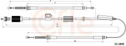 COFLE Cablu, frana de parcare COFLE 11.5841 (11.5841) - automobilus