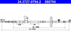 ATE Cablu, frana de parcare ATE 24.3727-0794.2 (24.3727-0794.2) - automobilus