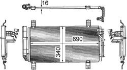 MAHLE Condensator, climatizare MAHLE BEHR AC 714 000S (AC 714 000S)