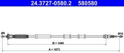 ATE Cablu, frana de parcare ATE 24.3727-0580.2 (24.3727-0580.2) - automobilus