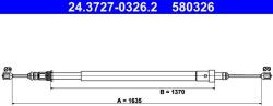 ATE Cablu, frana de parcare ATE 24.3727-0326.2 (24.3727-0326.2) - automobilus