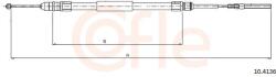 COFLE Cablu, frana de parcare COFLE 10.4136 (10.4136) - automobilus