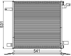 MAHLE Condensator, climatizare MAHLE BEHR AC 259 001S (AC 259 001S)
