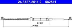 ATE Cablu, frana de parcare ATE 24.3727-2511.2 (24.3727-2511.2) - automobilus