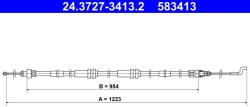 ATE Cablu, frana de parcare ATE 24.3727-3413.2 (24.3727-3413.2)