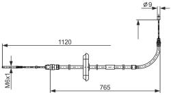 Bosch Cablu, frana de parcare BOSCH 1 987 482 867 (1 987 482 867)