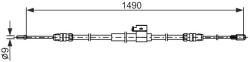 Bosch Cablu, frana de parcare BOSCH 1 987 482 832 (1 987 482 832) - automobilus