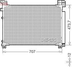 DENSO Condensator, climatizare DENSO DCN51020 (DCN51020) - automobilus