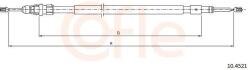 COFLE Cablu, frana de parcare COFLE 10.4521 (10.4521)