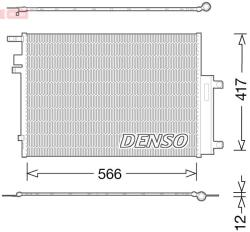 DENSO Condensator, climatizare DENSO DCN06017 (DCN06017) - automobilus