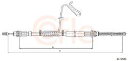 COFLE Cablu, frana de parcare COFLE 11.5581 (11.5581) - automobilus