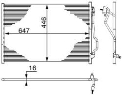 MAHLE Condensator, climatizare MAHLE BEHR AC 6 000S (AC 6 000S)