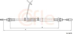 COFLE Cablu, frana de parcare COFLE 11.5675 (11.5675) - automobilus