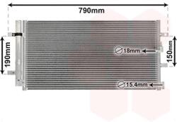 VAN WEZEL Condensator, climatizare VAN WEZEL 03005352 (03005352)
