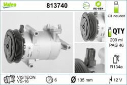 VALEO Compresor, climatizare VALEO RE-GEN REMANUFACTURED 813740 (813740)
