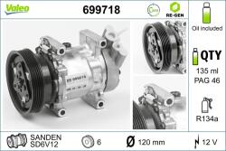 VALEO Compresor, climatizare VALEO RE-GEN REMANUFACTURED 699718 (699718)